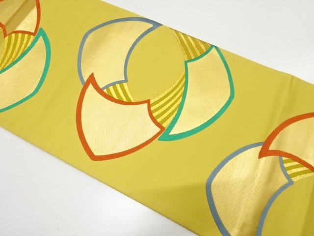 JAPANESE FUKURO OBI / WOVEN FOLDING FAN PATTERN